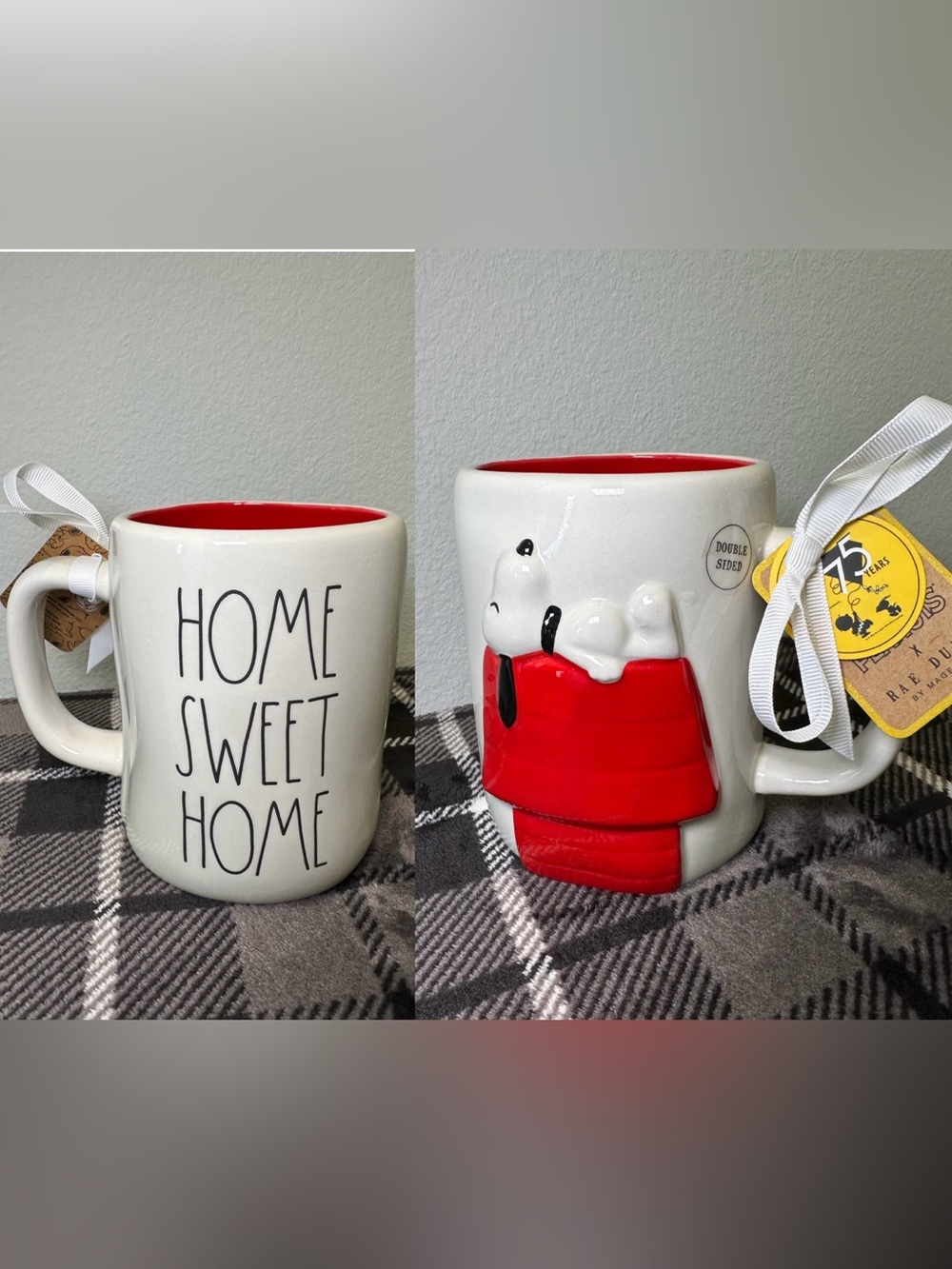 Rae Dunn by Magenta Peanuts🐾🏡 Snoopy Home Sweet Home Red Coffee Tea Mug
